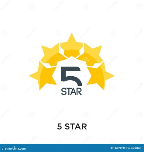 5 Star Logo Isolated On White Background For Your Web Mobile An Stock