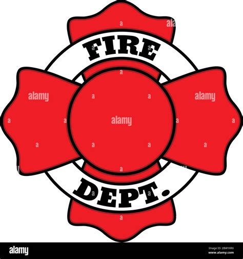 Firefighter Insignia An Illustration Of A Firefighter Insignia Stock
