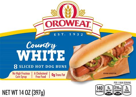 Oroweat Sliced Hot Dog Buns 1source