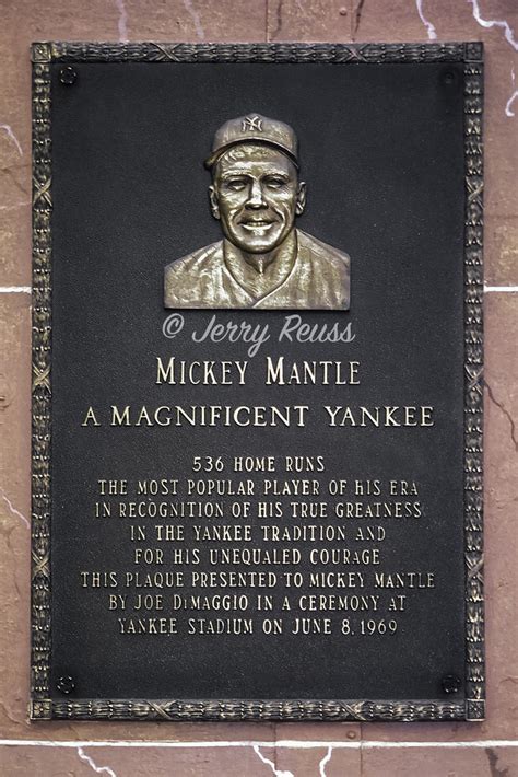 1996 05 18 003 Mickey Mantle Plaque Taken Before The Angel Flickr