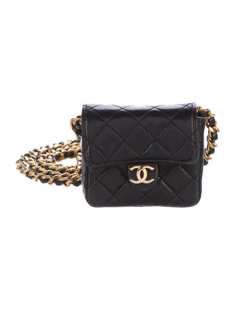 Chanel Micro Quilted Flap Bag Black Mini Bags Handbags Cha153016
