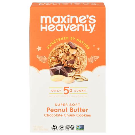 Maxines Heavenly Cookie Peanut Butter Chocolate Chunk 72 Oz Pack Of 8