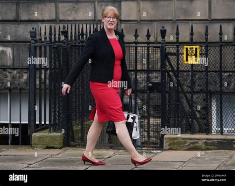Deputy First Minister Shona Robison Msp Arriving At Bute House