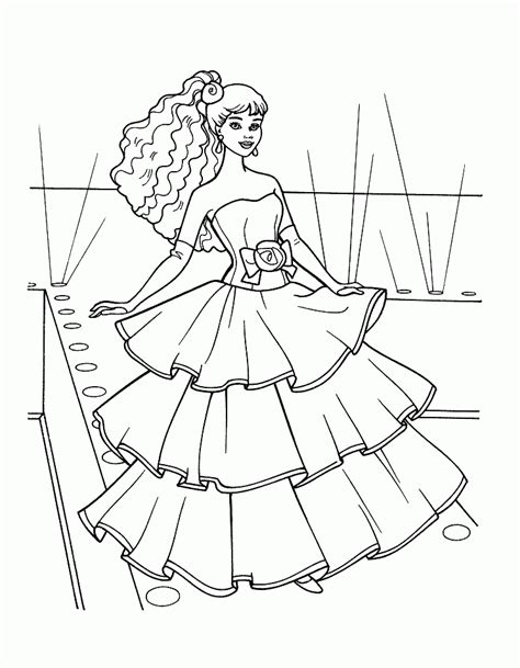 Barbie Doll Coloring Pages Coloring Home