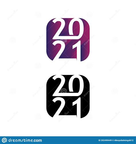 New Year 2021 Design Vector Logo And Design Number Stock Vector