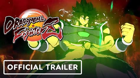 Dragon Ball Fighterz Official Broly Dbs Character Trailer Youtube