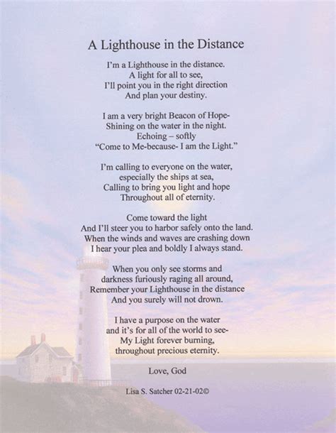 Christian Poems Inspirational Poems Lighthouse Quotes
