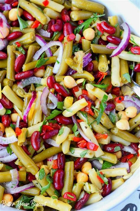 Whether you're ditching meat entirely or. Marinated Four Bean Salad | Recipe | Bean salad recipes ...