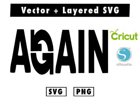 Again Svg And Png Files For Cricut Machine Anime Svg Man Inspire