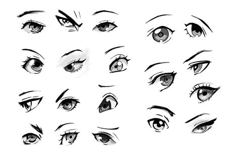 Different Anime Eyes I Drew For My Anime Eyes Tutorial Over At Gvaat