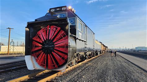 Union Pacific Huge Rotary Snow Plow In Action On Donner Summit 282023