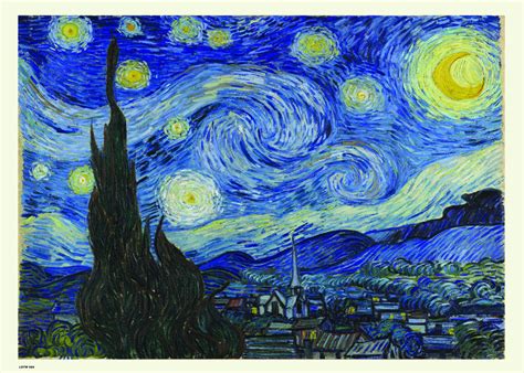Vincent Van Gogh The Starry Night Post Impressionism Painting Art P