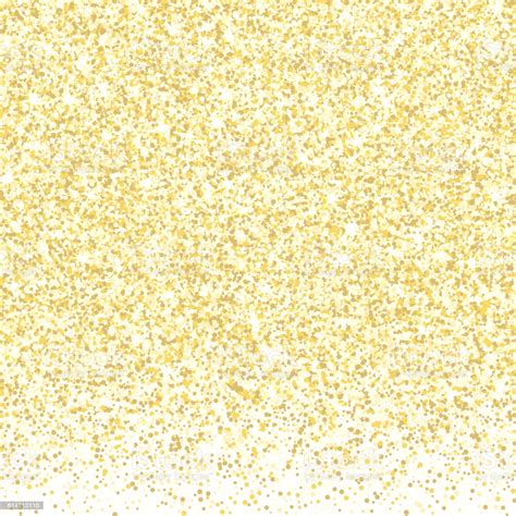 Gold Glitter Texture Golden Shiny Sparkles On White