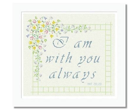 Cross stitch patterns for bible verses. Counted Cross Stitch Pattern I am Easter Blessing Bible