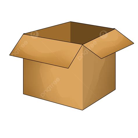 Cardboard Box Hd Transparent Cardboard Box Vector Illustration Box