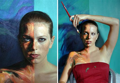 Simply Creative Hyper Realistic Acrylic Body Painting By