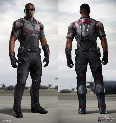 Concept Art Of Falcon With Redwing For Captain America Civil War
