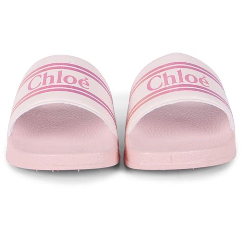 Chloe Girls Slide Sandals In Soft Pink Bambinifashioncom