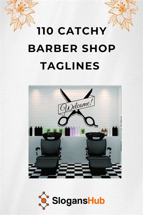 An Advertisement For A Barber Shop With Scissors In Front Of The Hair