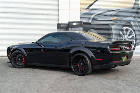 Dodge Challenger Srt Hellcat Redeye Black With 22inch Forgiato Maglia Aftermarket Wheels