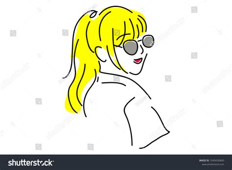 Continuous Line Drawing Women Wearing Glasses Stock Vector Royalty Free 1049426840 Shutterstock