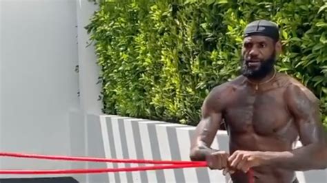 Watch LeBron James Shows Off Ripped Body While Revealing His Insane