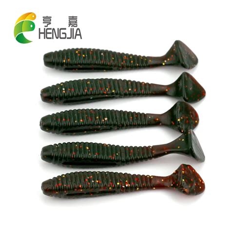 Hengjia 5pcs 75cm 55g Rubber Soft Fishing Lures Artificial T Tails