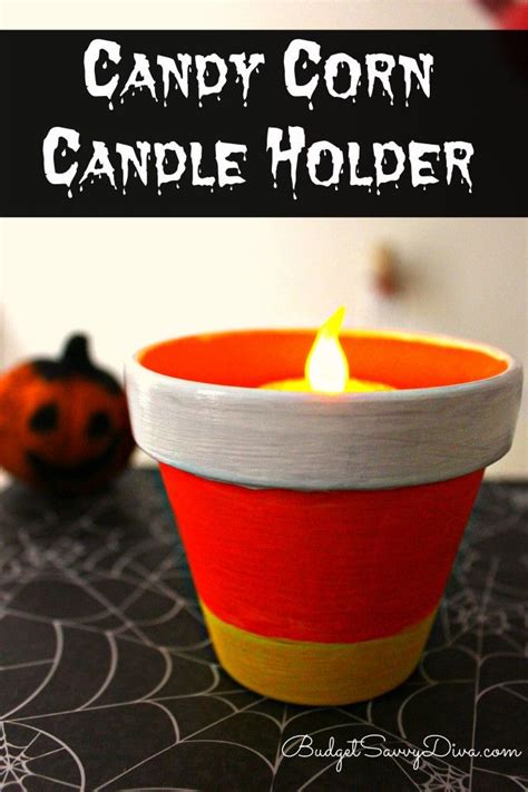 Candy Corn Candle Holder Budget Savvy Diva Candy Corn Candles