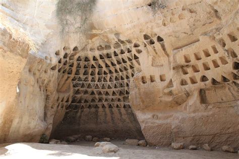 Columbarium Cave Of Adullam In The Judea Land Stock Image Image Of