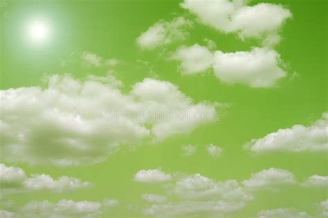 Green Skies Stock Image Image Of Lime Sunshine Clouds 2701819