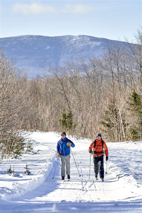 Cross Country Skiing On Trails By Medawisla Amc Maine Winter