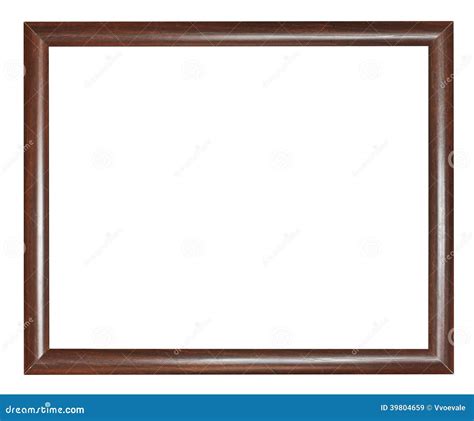Simple Narrow Dark Brown Wooden Picture Frame Stock Photo Image 39804659