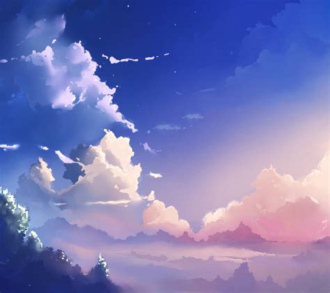 Anime Sky Wallpapers Top Free Anime Sky Backgrounds Wallpaperaccess Images And Photos Finder