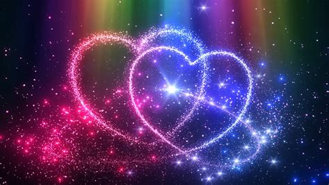 Colorful Sparkling Heart Stock Footage Video 100 Royalty Free 984655