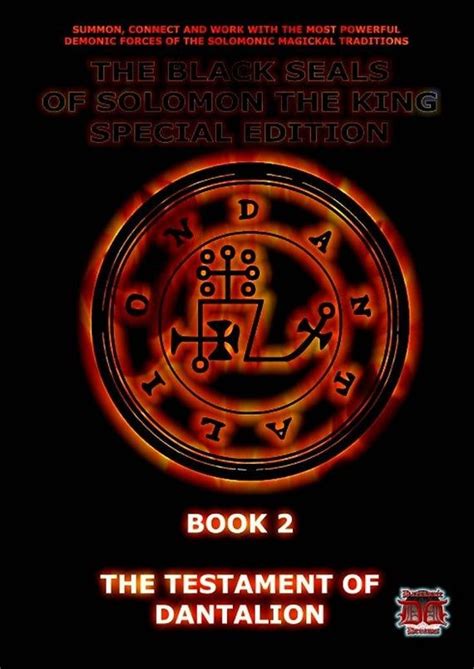 The Black Seals Of Solomon Series Book 2 The Testament Of Etsy Uk