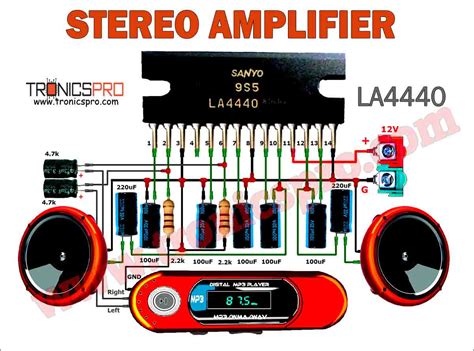 La4440 Stereo Amplifier Circuit Diagram Tronicspro