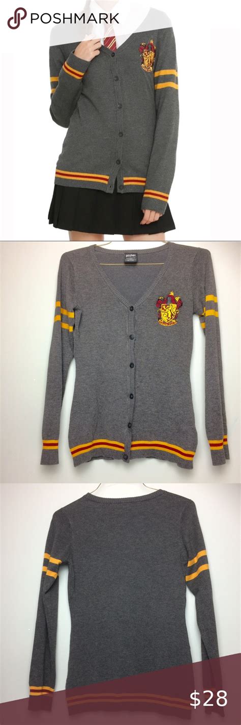 Harry Potter Gryffindor School Cardigan Sweater Harry Potter