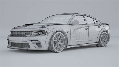 Dodge Charger Hellcat Widebody 2020 3d Model Cgtrader