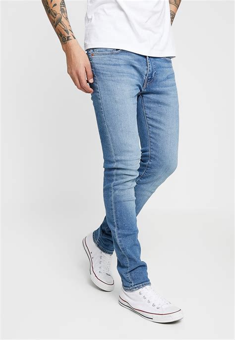 levi s® 519™ super jeans slim fit cedar light mid overt light blue denim zalando de