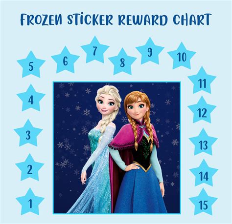 9 Best Frozen Printable Sticker Charts
