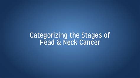 Head And Neck Cancer Staging Youtube