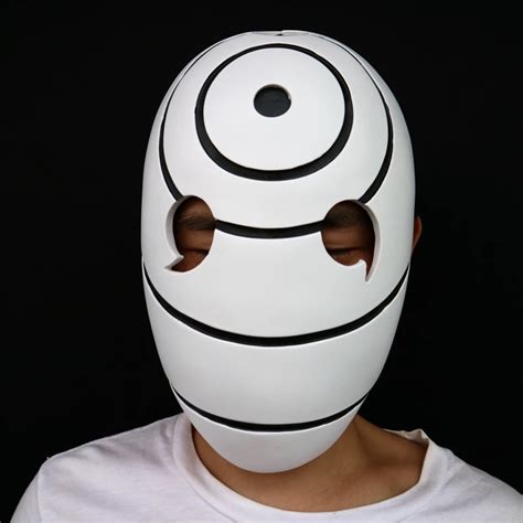 Free Shipping China Manufacture White Resin Naruto Obito Mask Tobi