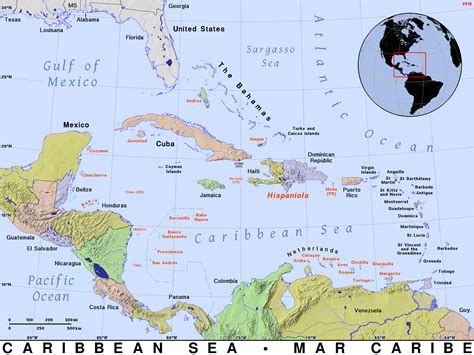 Caribbean · Public Domain Maps By Pat The Free Open Source Portable