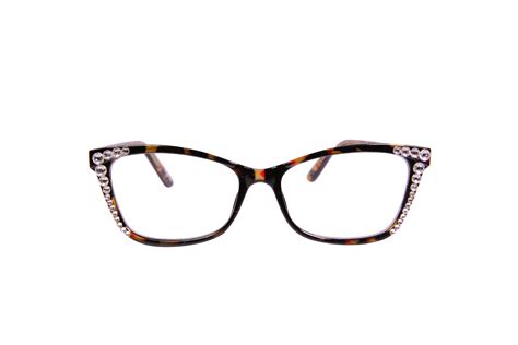 Vintage Cat Eye Tortoise Reading Glasses Made With Swarovski Crystals Gina Eyewear