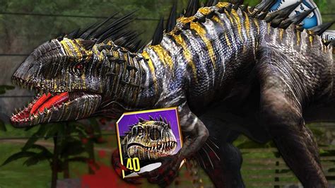 Jurassic World The Game Indominus Rex Gen 2 Level 40 Youtube