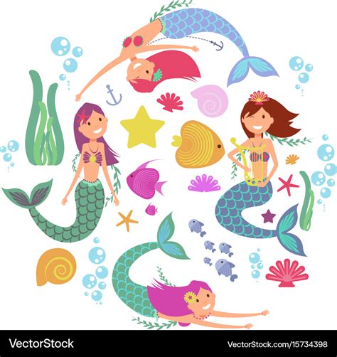 24 Cartoon Pictures Of Mermaids Free Coloring Pages