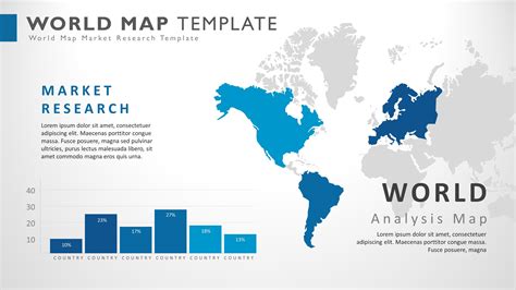 World Map With Continents For Powerpoint Presentationgo World Map Images