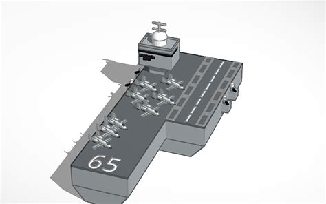 3d Design Uss Interprise Cvn 65 The First Nuclear Aircraft Carrier