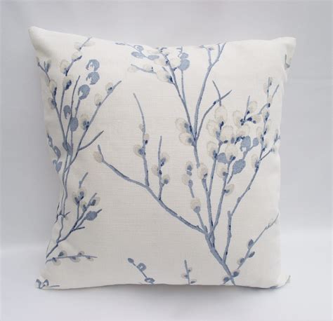 Laura Ashley Pussy Willow Blue Seaspray Cushion Blue Floral Etsy