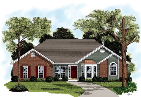 Traditional Brick Ranch Home Plan 2092ga Architectural Designs